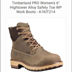 Timberland PRO Women's 6" Hightower Alloy Safety Toe WP Work Boots  - 9.5
